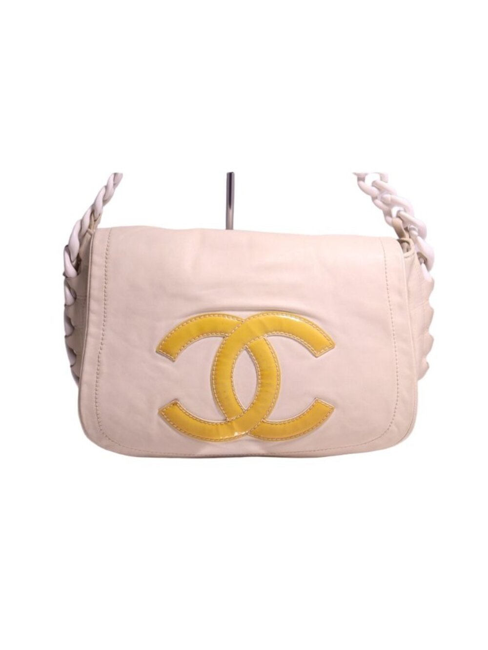 Chanel Jumbo CC Logo Lambskin Shoulder